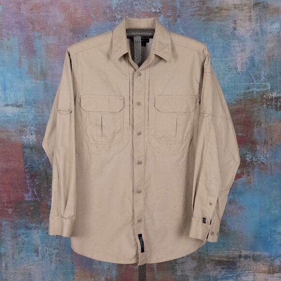 5.11 Tactical Other - 5.11 Tactical Long Sleeve Button Down Shirt 100% Cotton Cavas Men's Size MEDIUM